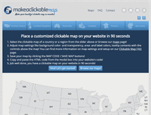 Tablet Screenshot of makeaclickablemap.com